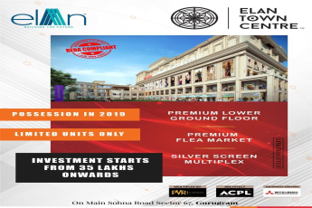Book premium lower ground floor at Elan Town Centre in Gurgaon